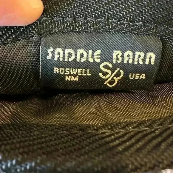 Saddle Barn Leather Western Cowboy Boot Christmas Holiday Stocking - Picture 3 of 3